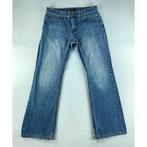 Alfani Mens Jeans Blue Tag Size 36x32 Bootcut Medium Wash Denim